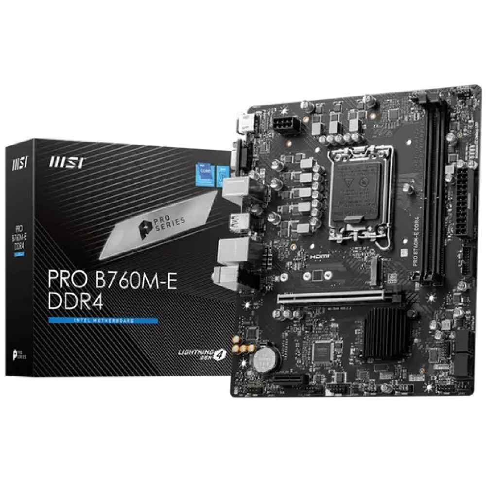 დედა დაფა MSI 911-7D48-045 PRO B760M-E, LGA1700, DDR4, 64GB