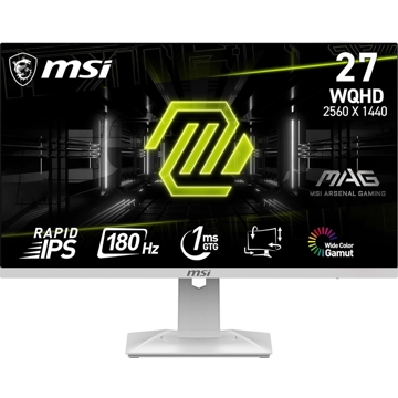 MSI 9S6-3CC29H-246 MAG 274QRFW, 27", Monitor, WQHD, IPS, HDMI, DP, White