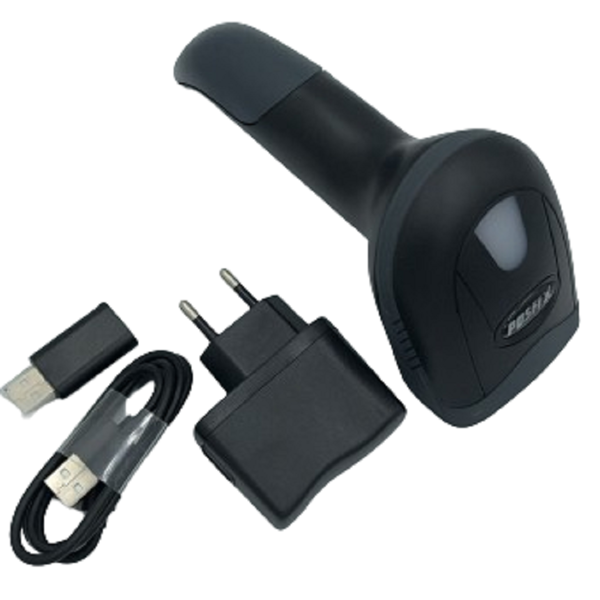 Posfix 3021RB, USB-COM, PS2, RS232, Barcode Scanner And QR Code Reader, Black