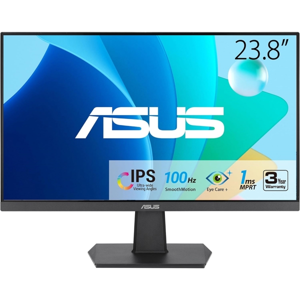 მონიტორი Asus VA24EHF, 23.8", Monitor, FHD, IPS, HDMI, Black