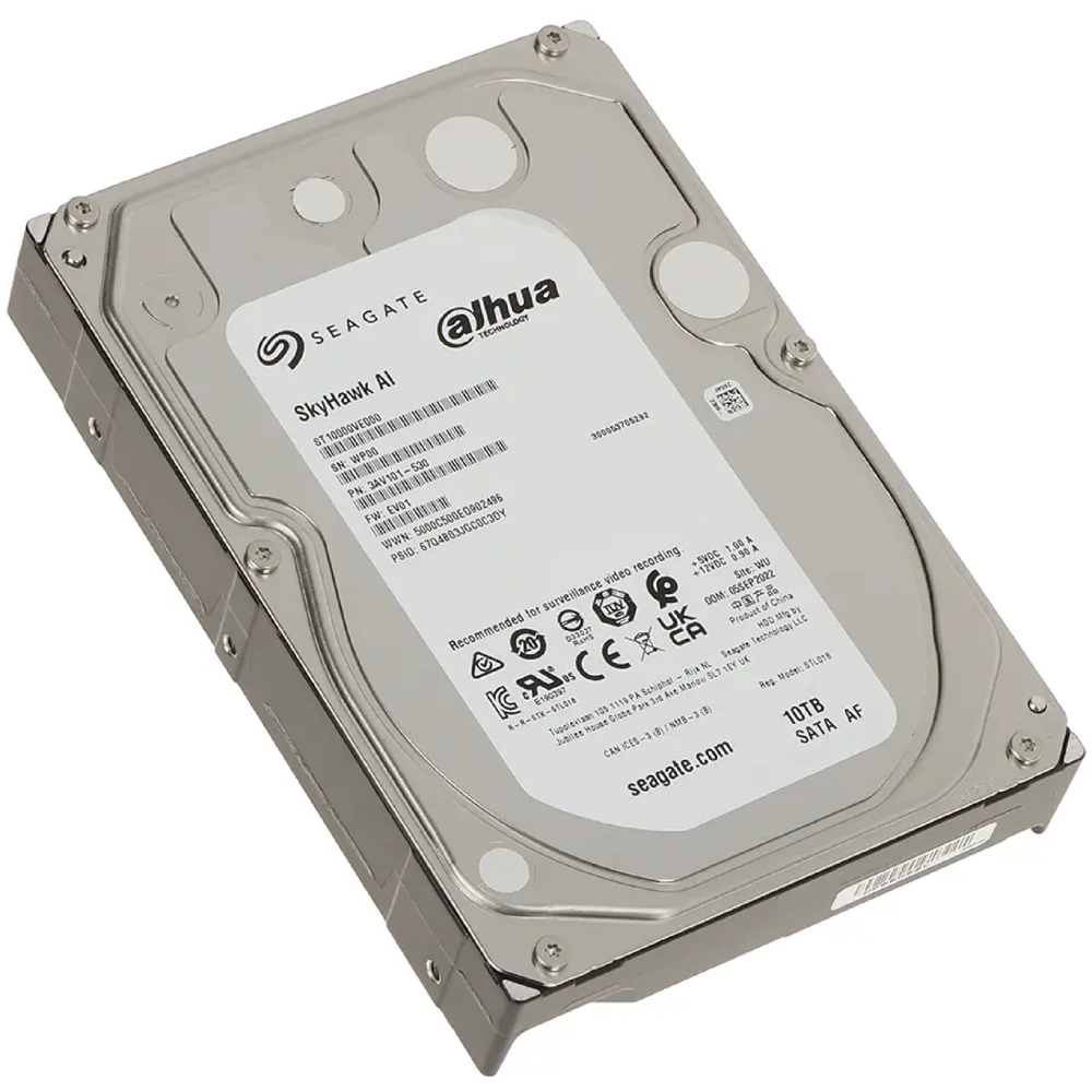 Seagate ST10000VE000 SkyHawk, 10TB, 3.5", Internal Hard Drive