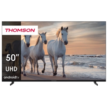 Thomson LD50UDS-F1W, 50", 4K UHD, Android TV, USB, HDMI, RJ45, VGA, BT, WIFI, Black