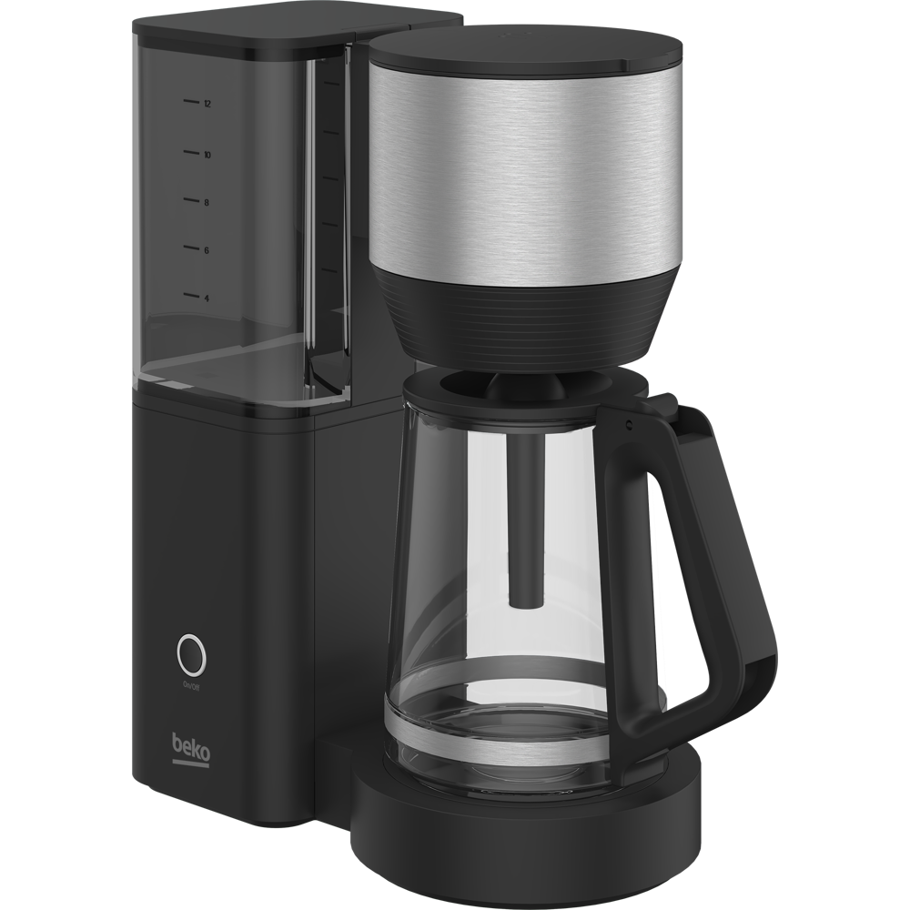 ყავის აპარატი Beko CFM 7353 I, 900W, 1.25L, Coffee Machine, Silver/Black