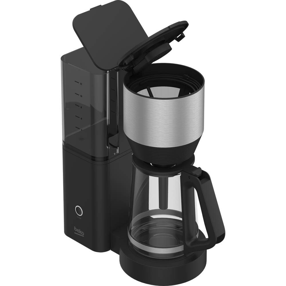 ყავის აპარატი Beko CFM 7353 I, 900W, 1.25L, Coffee Machine, Silver/Black