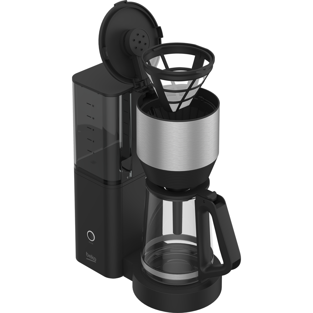 ყავის აპარატი Beko CFM 7353 I, 900W, 1.25L, Coffee Machine, Silver/Black