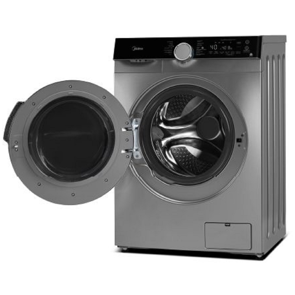 Midea MFK03W80B/S, 8Kg, A+++, 1400Rpm, 78Db, Washing Machine, Silver