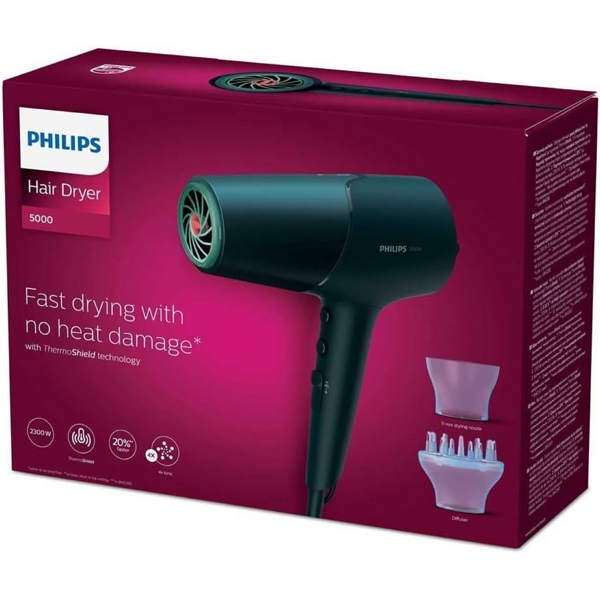 Philips BHD512/00, 2300W, Hair Dryer, Black