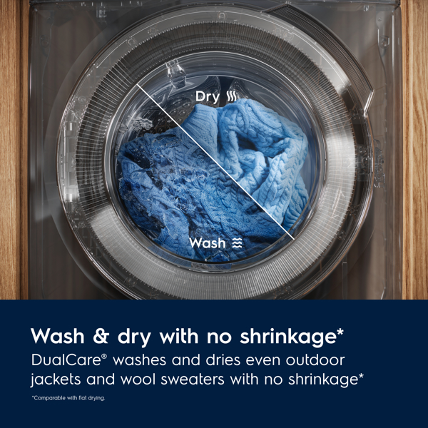 Electrolux EW7W2492, 9Kg, 1400Rpm, 51Db, Washing+Dryer Machine, Black