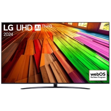 LG 43UT81006LA.AMCN AI ThinQ, 43", 4K UHD, HDMI, BT, WIFI, Black