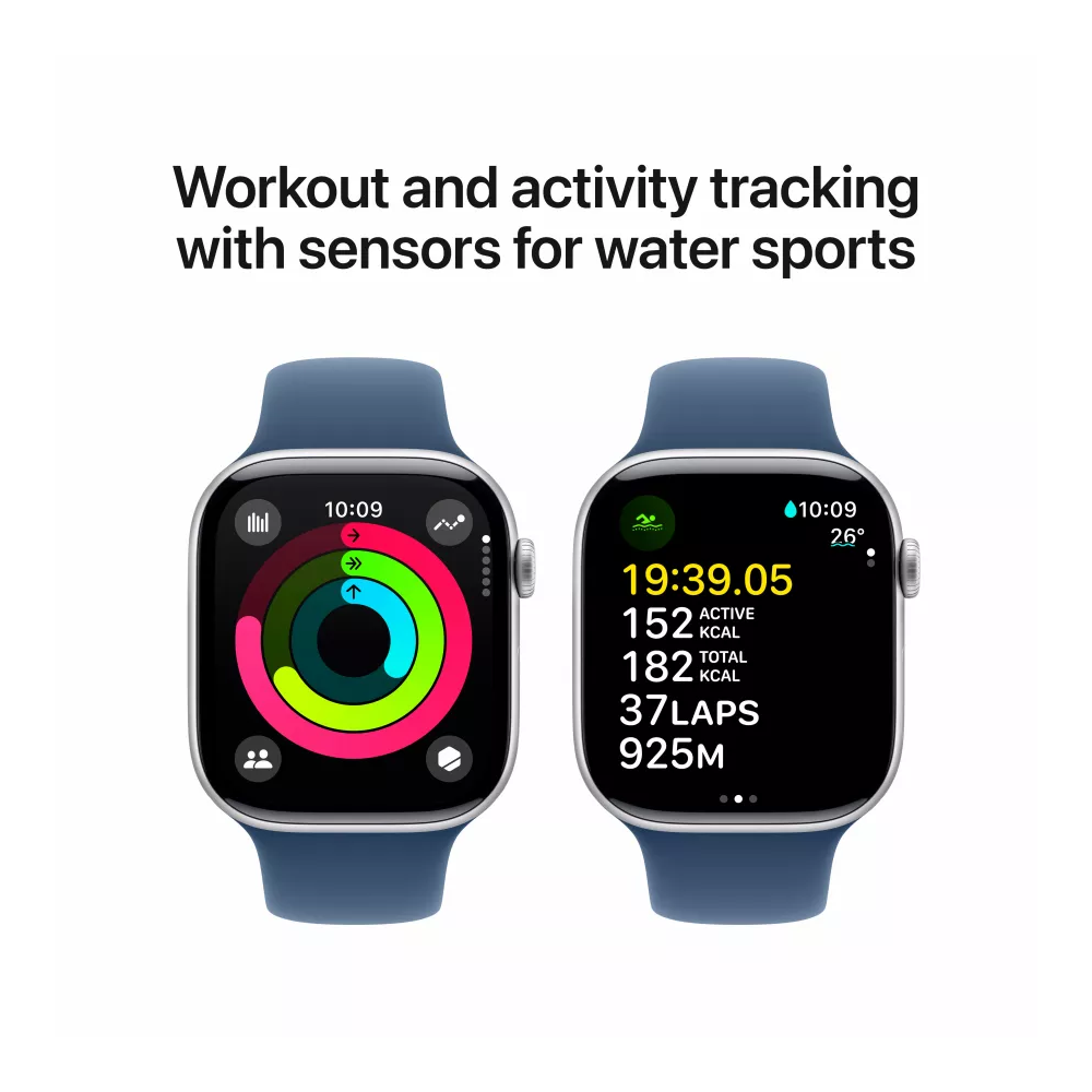 სმარტ საათი Apple MWWR3QI/A Watch Series 10, 1.8", IP6X Waterproof, Bluetooth, Wi-Fi, Smart Watch, Blue