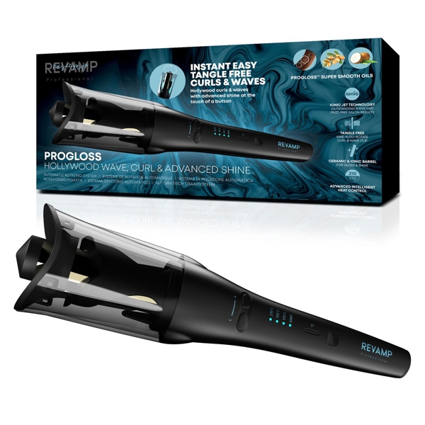 თმის სახვევი Revamp CL-2250-EU Hollywood Wave, Hair Curling Iron, Black