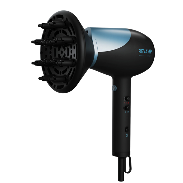 Revamp DR-6000-EU Progloss Hydro Shield X Shine, 1800W, Hair Dryer, Black