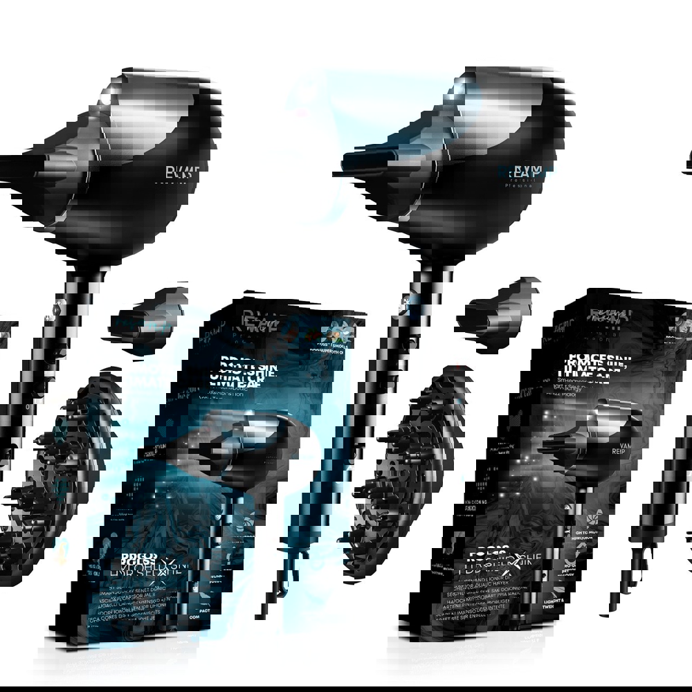 Revamp DR-6000-EU Progloss Hydro Shield X Shine, 1800W, Hair Dryer, Black
