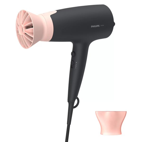 Philips BHD350/10, 2100W, Hair Dryer, Black/Pink