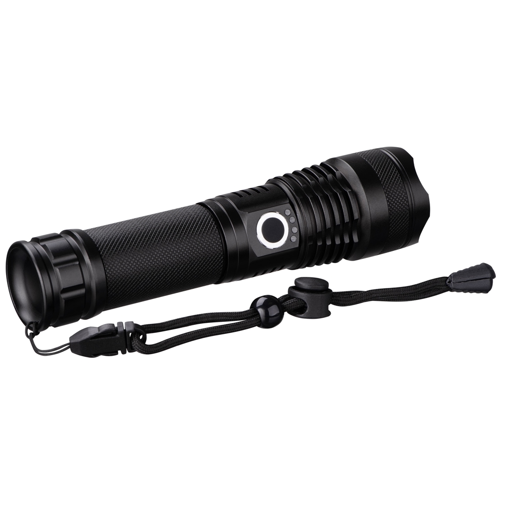 2E 2E-FLBL1822P50, 10W, Hand Rechargeable, Flashlight, Black