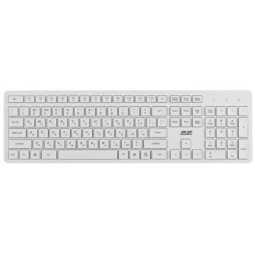 2E 2E-KS260WWH_UA, Wireless, USB, Keyboard, White