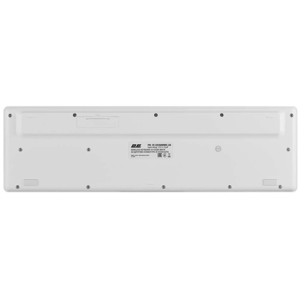 2E 2E-KS260WWH_UA, Wireless, USB, Keyboard, White