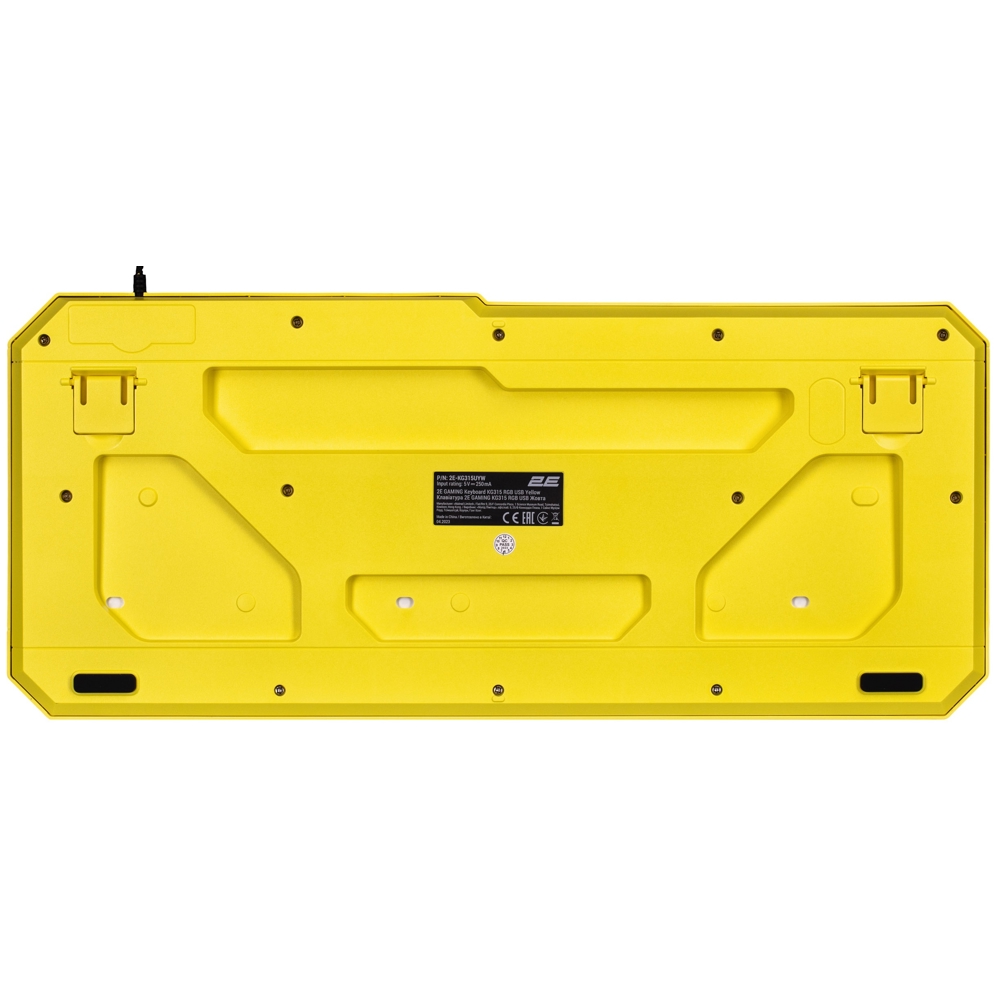 კლავიატურა 2E 2E-KG315UYW, Wired, RGB, USB, Gaming Keyboard, Yellow