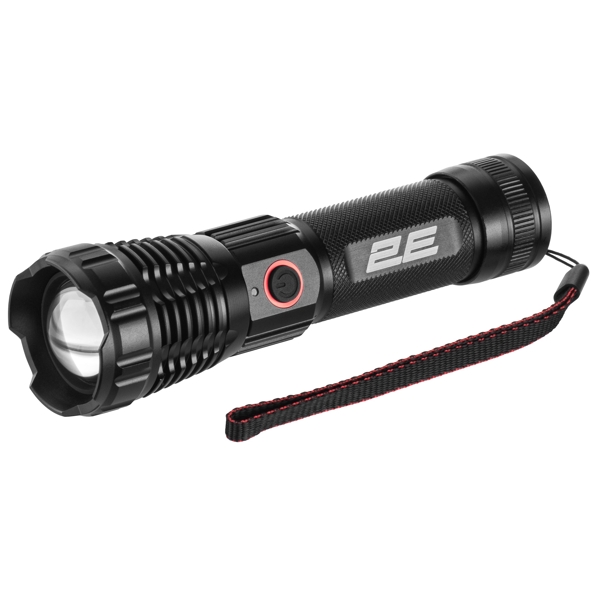 2E 2E-FLYB2630, 10W, Hand Rechargeable, Flashlight, Black