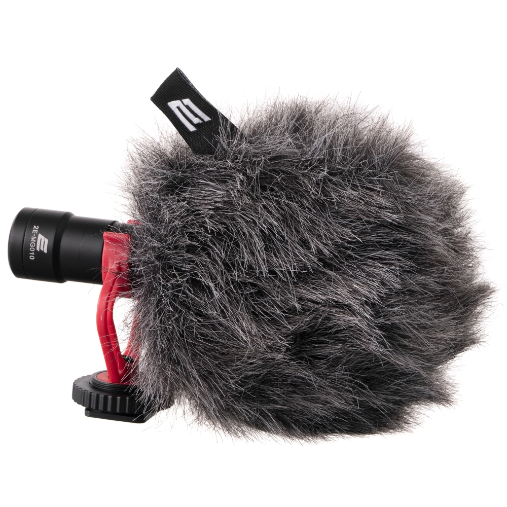 მიკროფონი 2E 2E-MG010 Shoutgun, 3.5mm, Microphone, Black