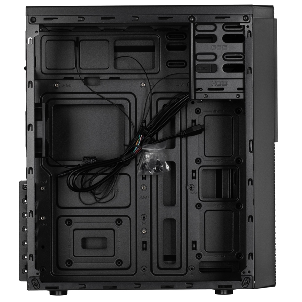ქეისი 2E 2E-E130 ALFA, Computer Case, MidT, ATX, Micro ATX, Mini ITX, 2xUSB 3.0, USB 2.0, Black