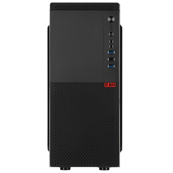 ქეისი 2E 2E-E130 ALFA, Computer Case, MidT, ATX, Micro ATX, Mini ITX, 2xUSB 3.0, USB 2.0, Black