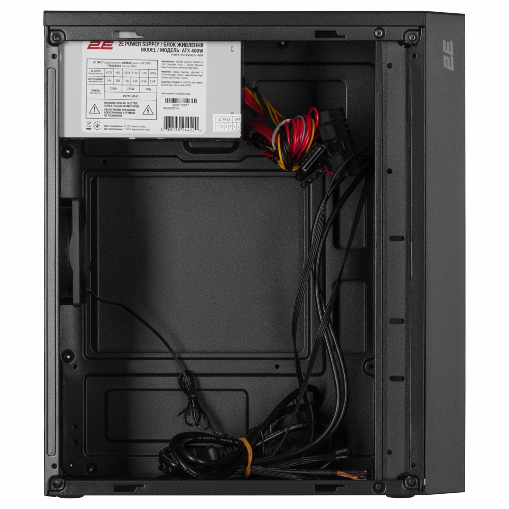 2E 2E-TMX03 TeamX, Computer Case, MiniT, Micro ATX, Mini ITX, 2xUSB 2.0, Black