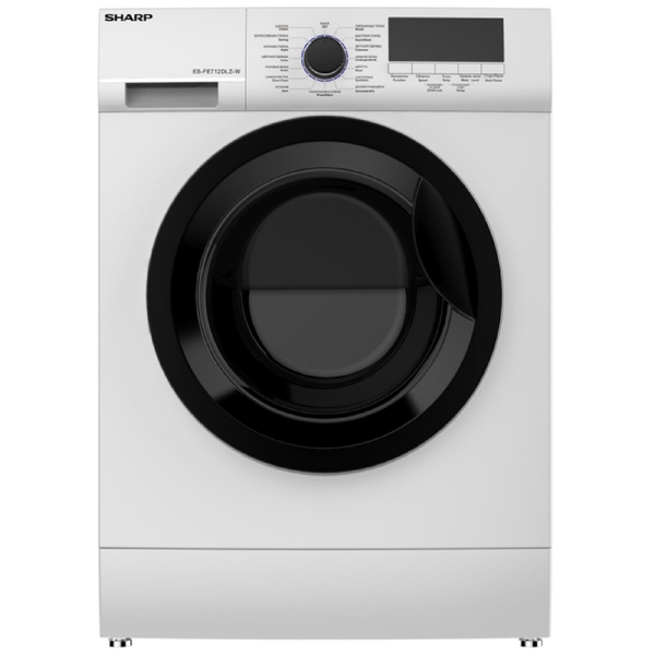 სარეცხი მანქანა Sharp ES-FE612DLZ-W, 6Kg, 1200Rpm, Washing Machine, White