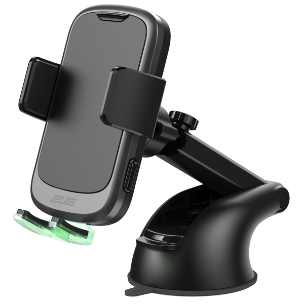 მობილურის დამჭერი 2E 2E-WCQ01-10, Wireless Charger Phone Holder, Black