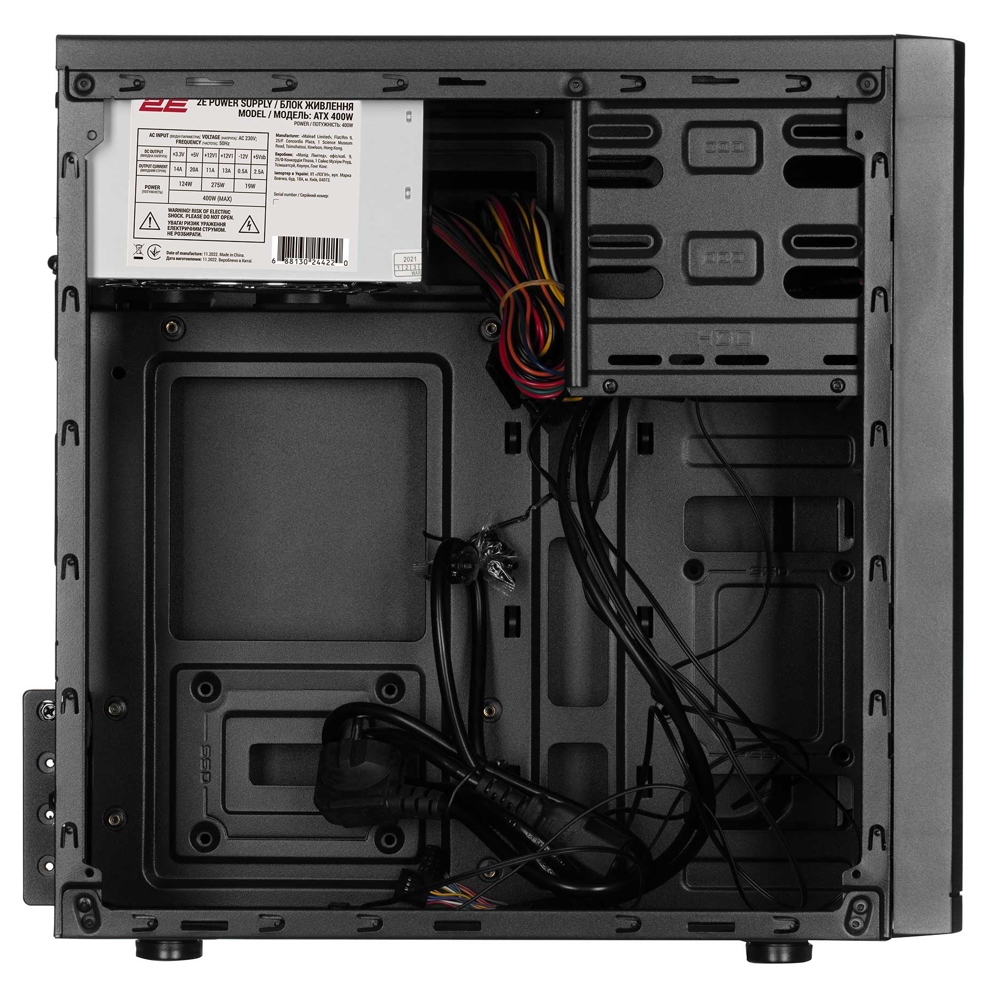 ქეისი 2E 2E-RD863-400 Basis, Computer Case, MiniT, Micro ATX, Mini ITX, 2xUSB 2.0, Black