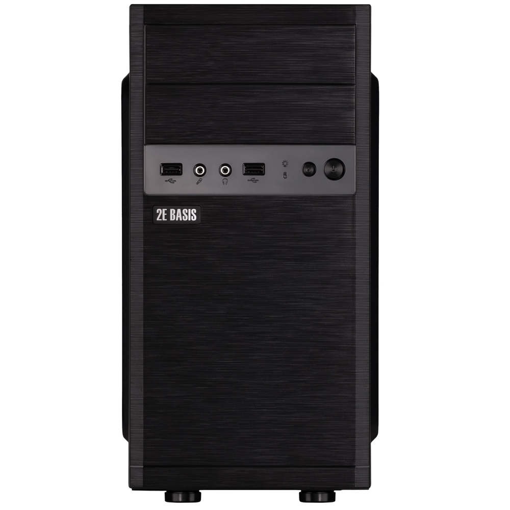 ქეისი 2E 2E-RD863-400 Basis, Computer Case, MiniT, Micro ATX, Mini ITX, 2xUSB 2.0, Black