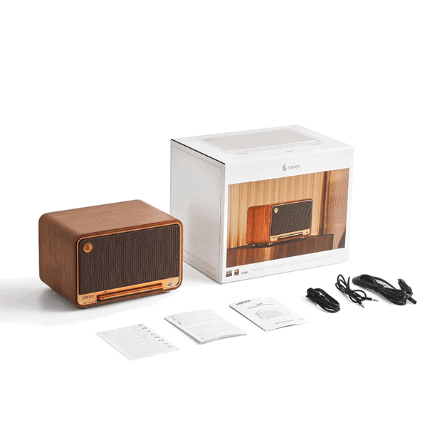 Edifier D32, 60W, Bluetooth, USB-C, AUX, Speaker, Brown