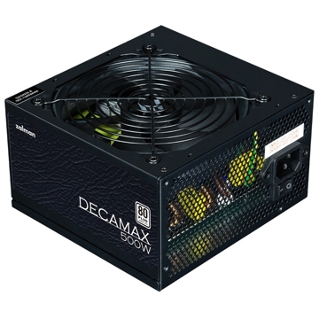 კვების ბლოკი Zalman ZM500-LX3 Decamax, 500W, 80 Plus, Power Supply, Black