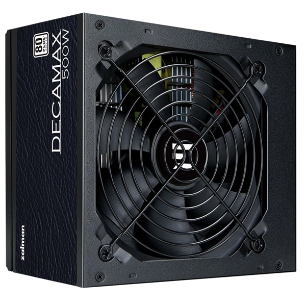 Zalman ZM500-LX3 Decamax, 500W, 80 Plus, Power Supply, Black