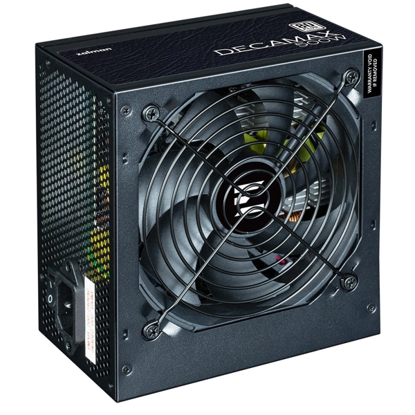 Zalman ZM500-LX3 Decamax, 500W, 80 Plus, Power Supply, Black