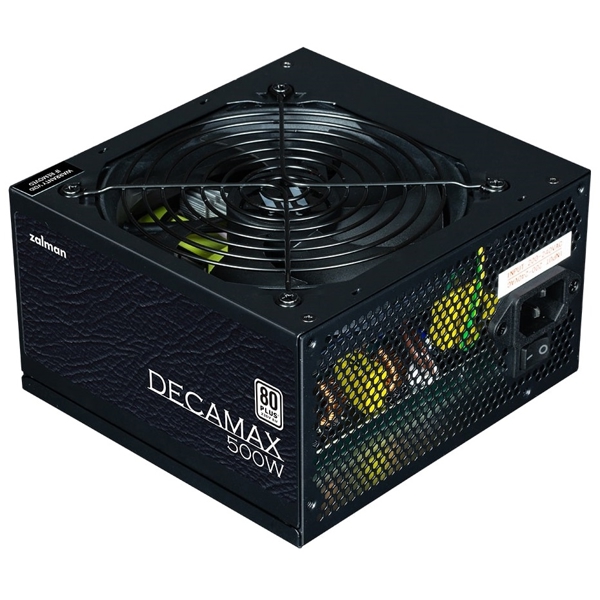 Zalman ZM500-LX3 Decamax, 500W, 80 Plus, Power Supply, Black