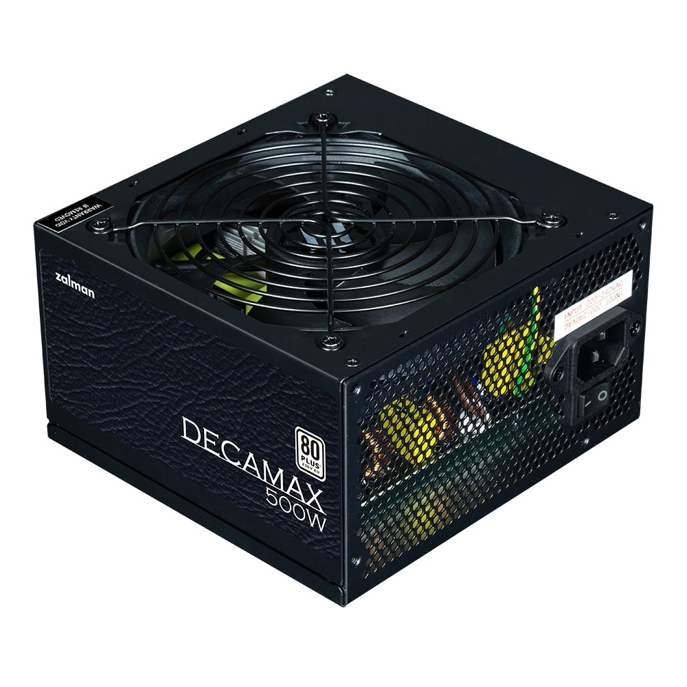 Zalman ZM500-LX3 Decamax, 500W, 80 Plus, Power Supply, Black