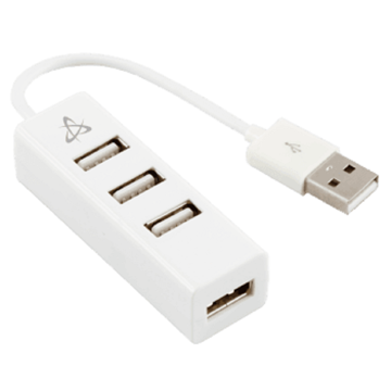 Sbox H-204 WHITE, USB, Hub, White