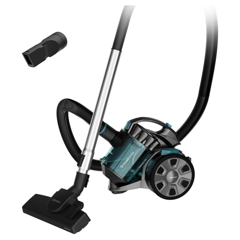 მტვერსასრუტი Cecotec 8600 Conga Rockstar Cyclonic X-treme, 800W, 2L, Vacuum Cleaner, Black	