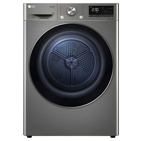 Washing Dryer LG RH90V5PVTN.BPTPMEA, 9Kg, Grey