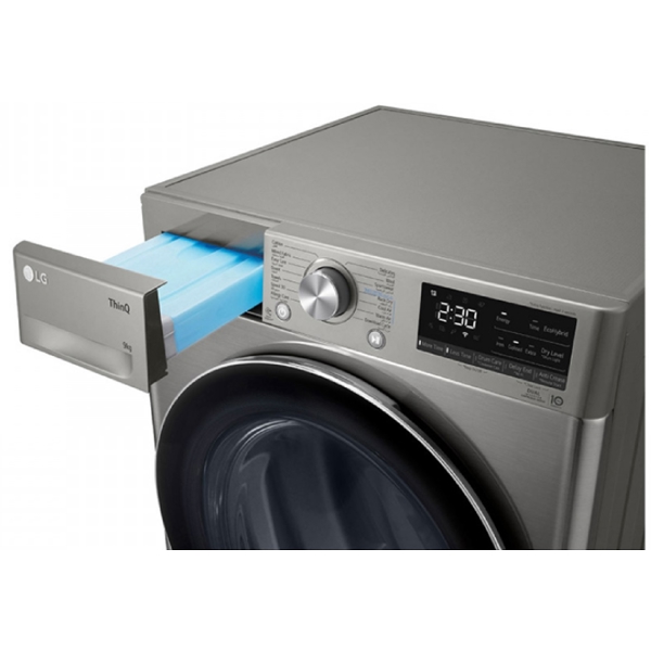 Washing Dryer LG RH90V5PVTN.BPTPMEA, 9Kg, Grey