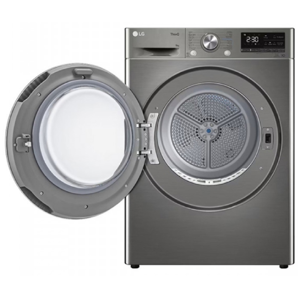 Washing Dryer LG RH90V5PVTN.BPTPMEA, 9Kg, Grey