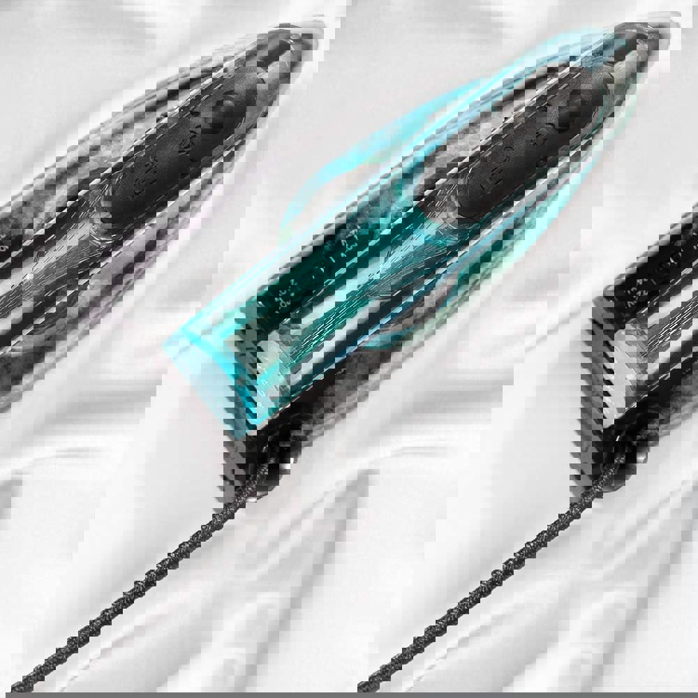 Steam Iron Cecotec 05113 GoForce 8000 Folding Titanium, 1200W, 0.4l, Black/Blue