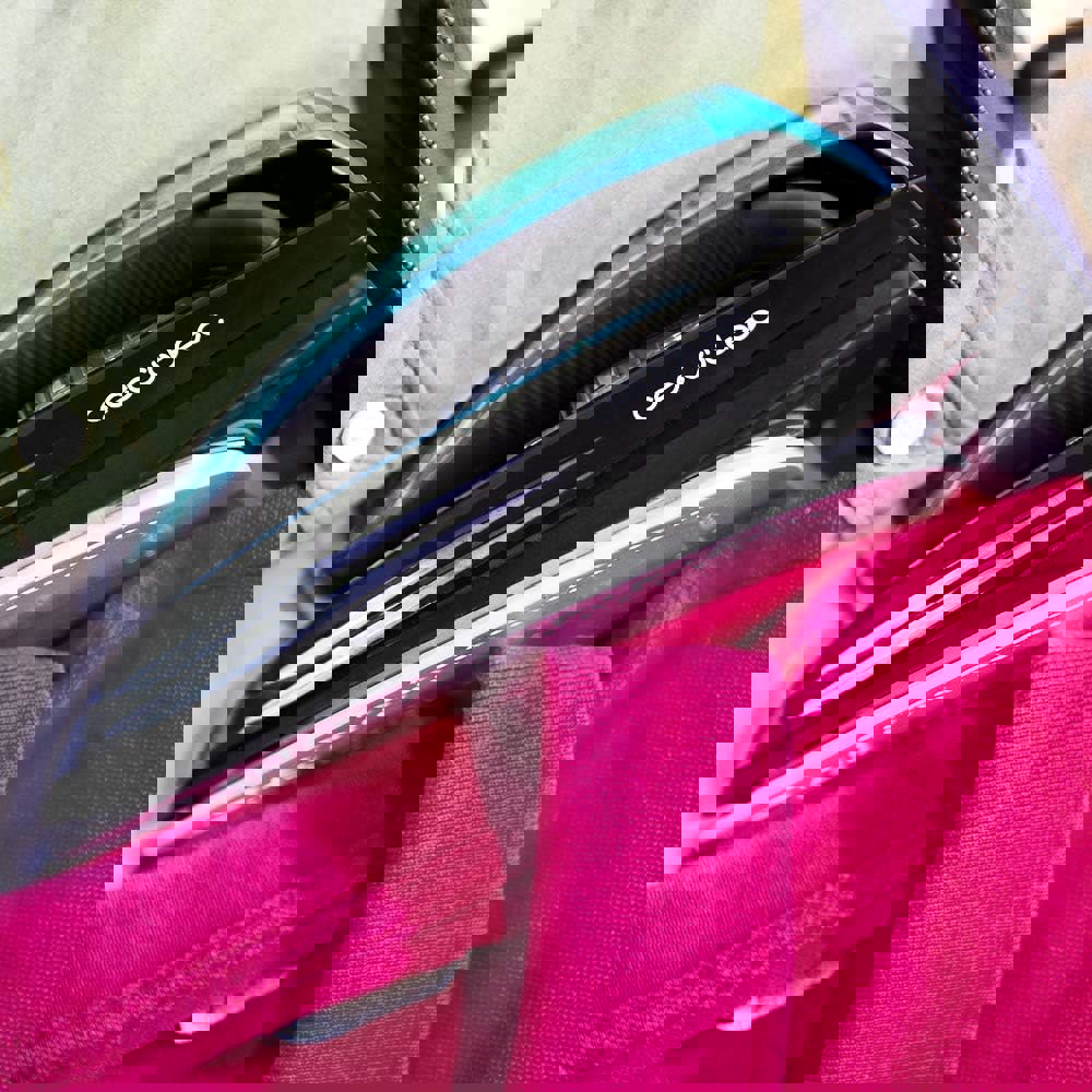 Steam Iron Cecotec 05113 GoForce 8000 Folding Titanium, 1200W, 0.4l, Black/Blue