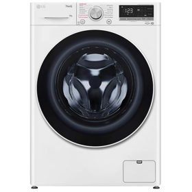 Washing Machine LG F4V5VYL0W.ABWPMER ThinQ, 9Kg, 1400Rpm, 74Db, White