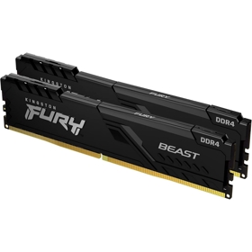 ოპერატიული მეხსიერება Kingston KF436C18BBK2/64 FURY BEAST, RAM 64GB, DDR4 DIMM, 3600MHz