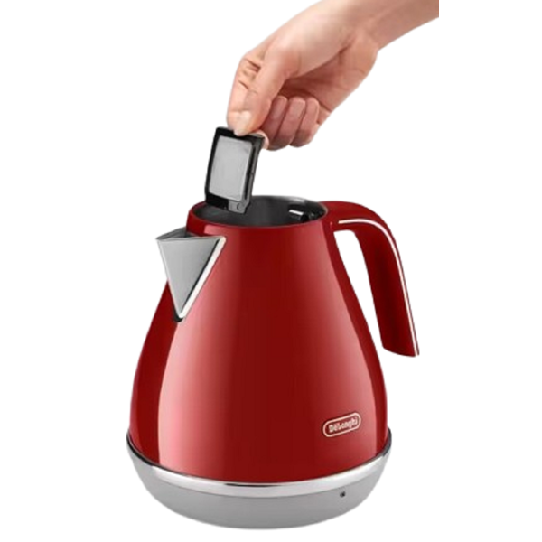 Electric Kettle DeLonghi KBOC2001.R Icona Capitals, 2000W, 1.7L, Tokyo Red