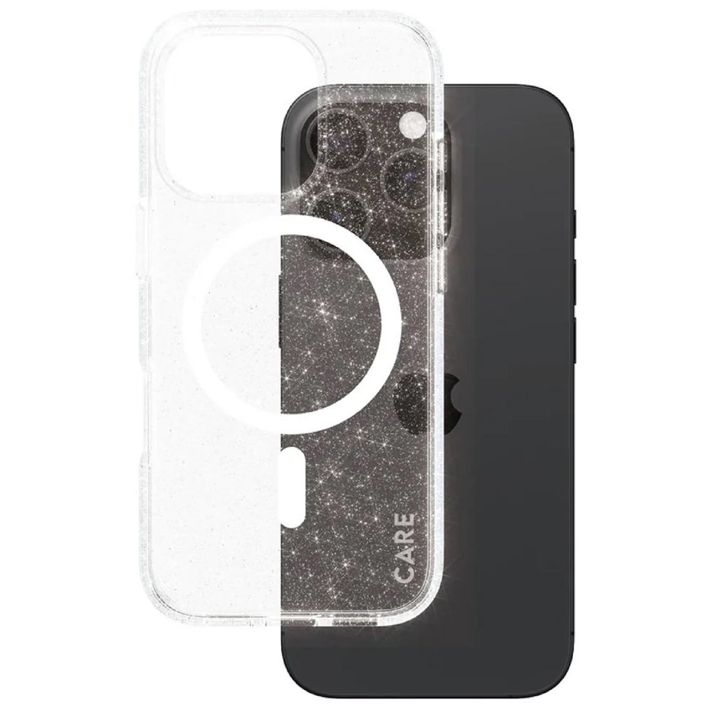 მობილურის ქეისი PanzerGlass 5715685004087, iPhone 16 Pro, Cover, Transparant/White