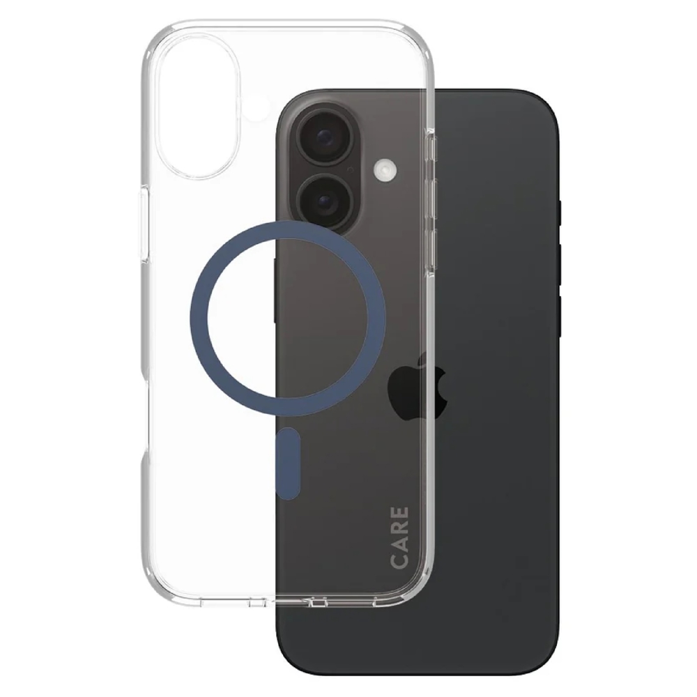 მობილურის ქეისი PanzerGlass 5715685004315, iPhone 16, Cover, Transparent/Blue