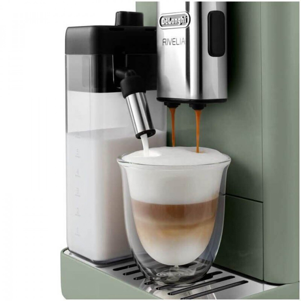 Coffee Machine DeLonghi EXAM441.55.GR Rivelia, 1450W, 1.4L, Jade Green